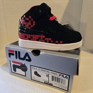 Fila Infant's‎ Vulc 13 Digital Fade Mid-Top Sneakers Shoes Size 8 Nib New